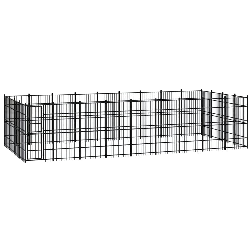 Gabbia Per Cani Da Esterno In Acciaio 33,18 m²