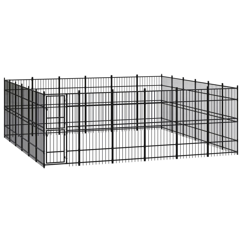 Gabbia Per Cani Da Esterno In Acciaio 33,18 m²