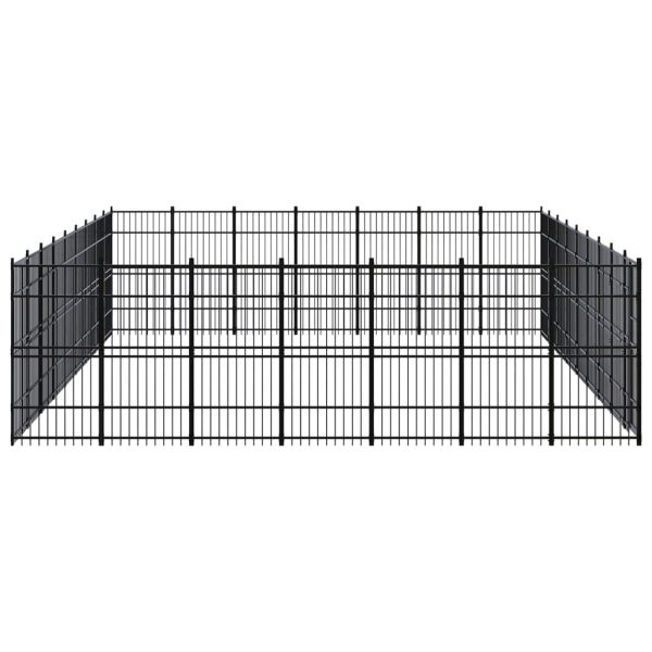 Gabbia Per Cani Da Esterno In Acciaio 58,06 m² - Image 3