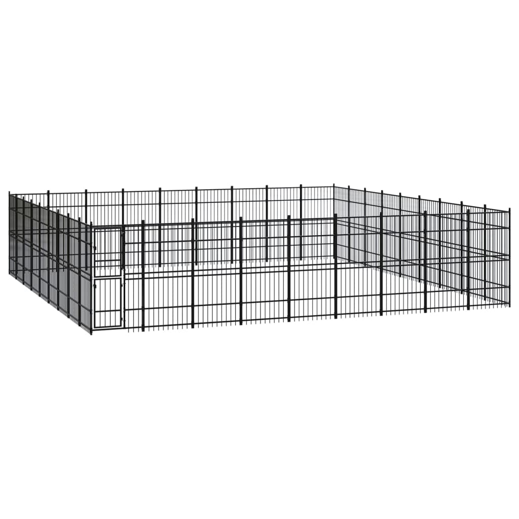 Gabbia Per Cani Da Esterno In Acciaio 74,65 m²
