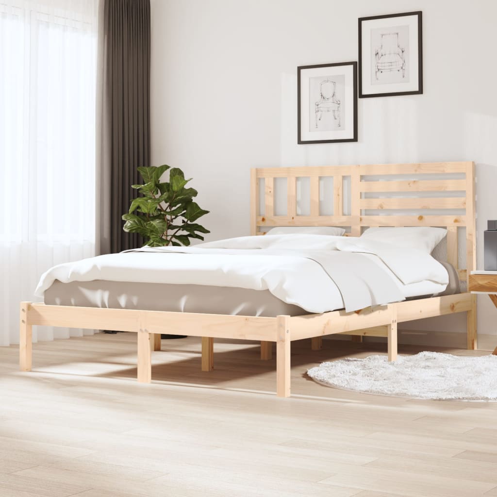 Letto Senza Materasso 120x190 Cm In Legno Massello Di Pino