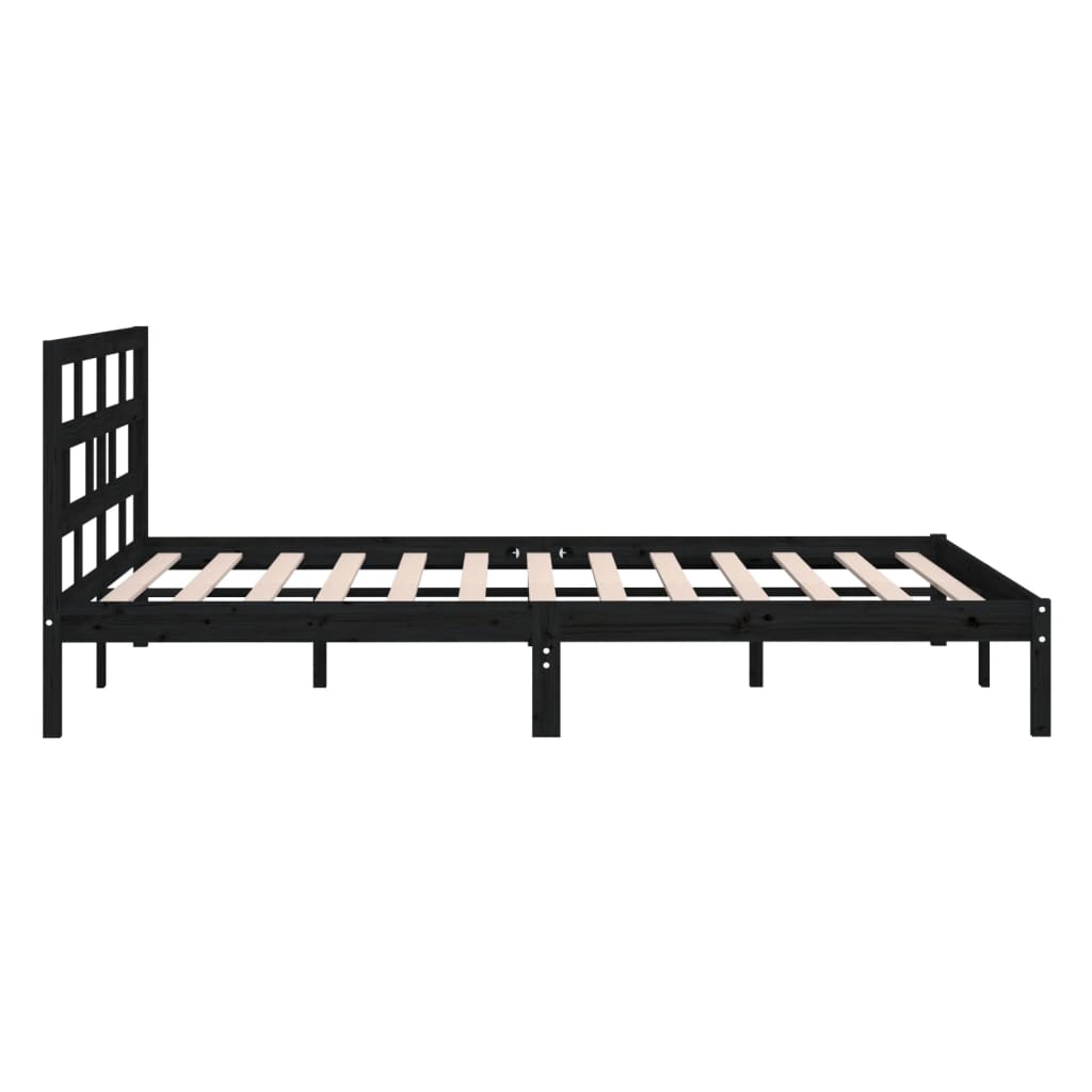 Giroletto Nero In Legno Massello Di Pino 140x190 cm - Image 5