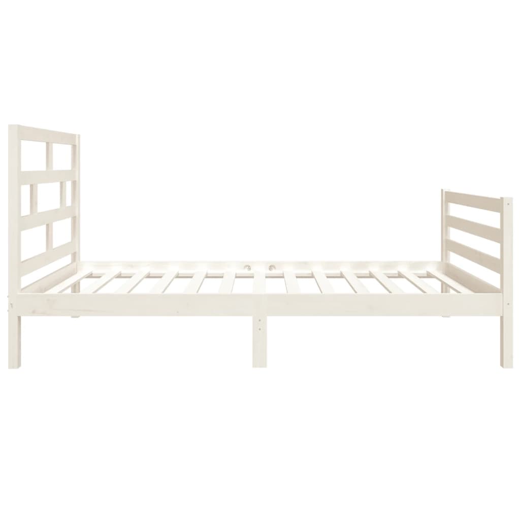 Giroletto Bianco 90x190 Cm Single In Legno Massello - Image 5
