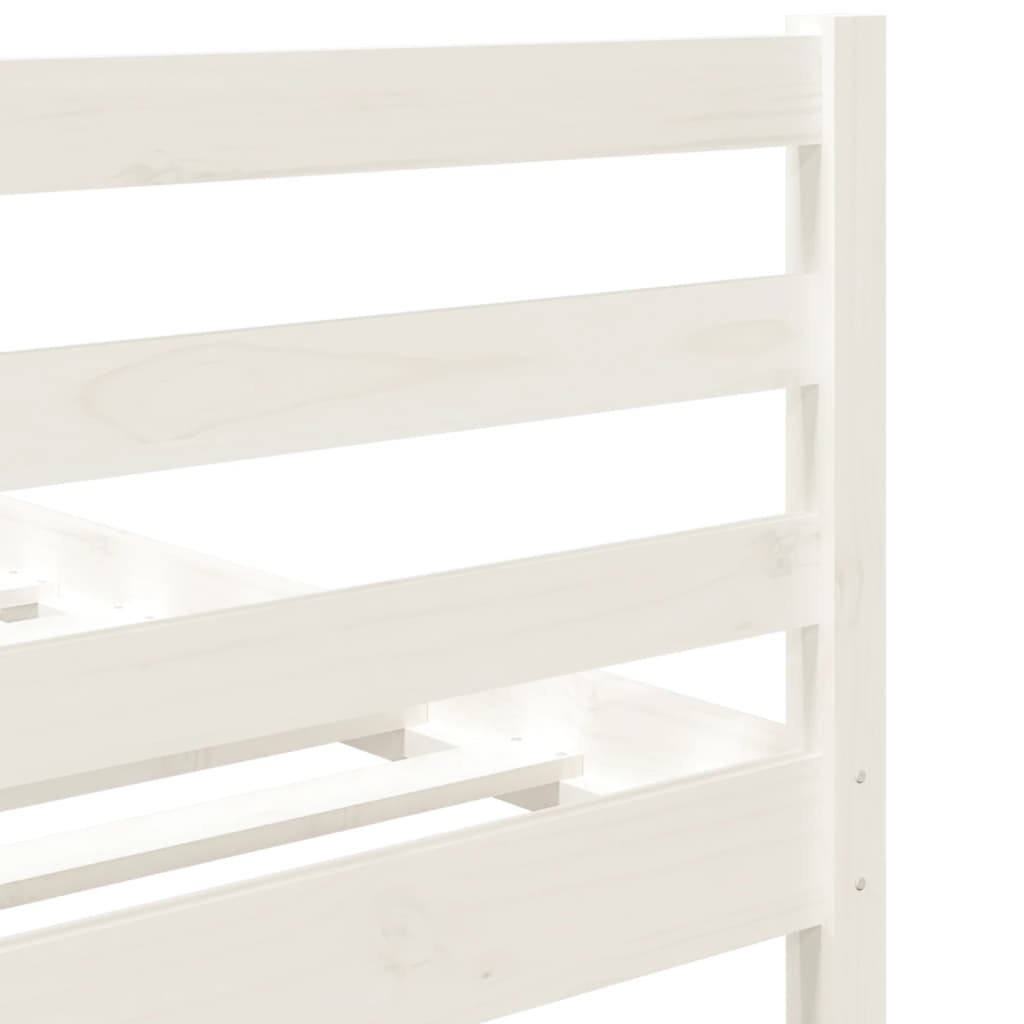 Giroletto Bianco 90x190 Cm Single In Legno Massello - Image 6