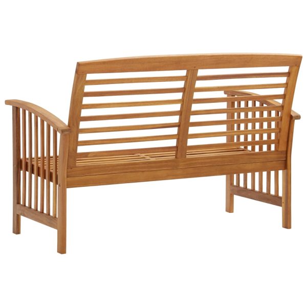 Panchina Da Giardino 119 Cm In Legno Massello D'acacia - Image 4