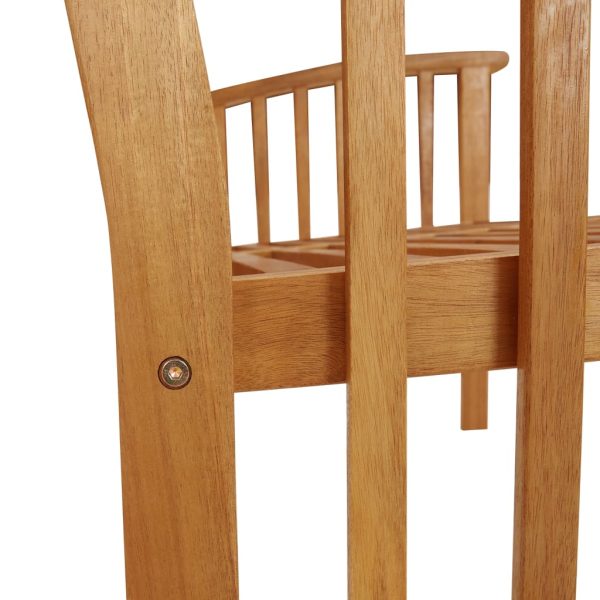 Panchina Da Giardino 119 Cm In Legno Massello D'acacia - Image 6