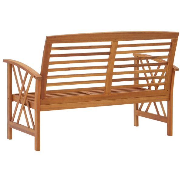 Panchina Da Giardino 119 Cm In Legno Massello D'acacia - Image 4
