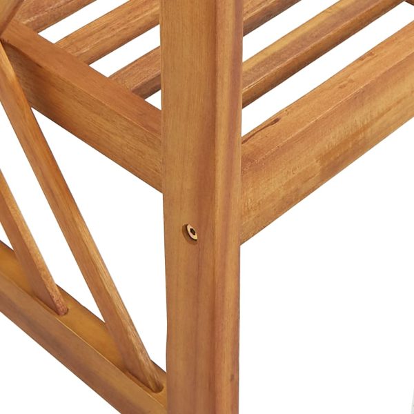 Panchina Da Giardino 119 Cm In Legno Massello D'acacia - Image 5