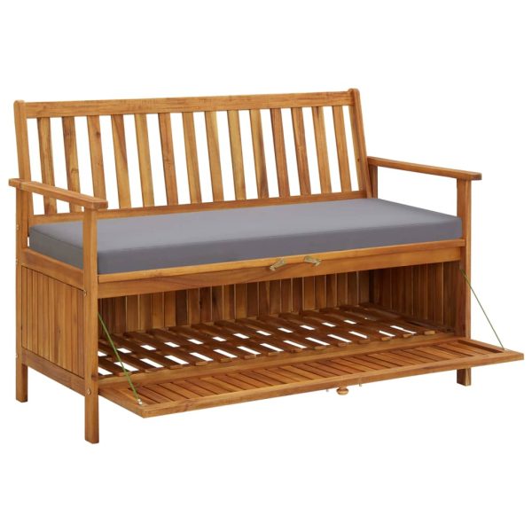 Cassapanca Da Giardino 120 Cm In Legno Massello Di Acacia - Image 5