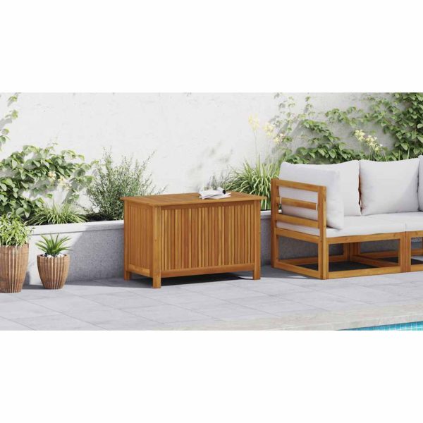Contenitore Da Giardino 90x50x58 Cm In Legno Massello Di Acacia - Image 3