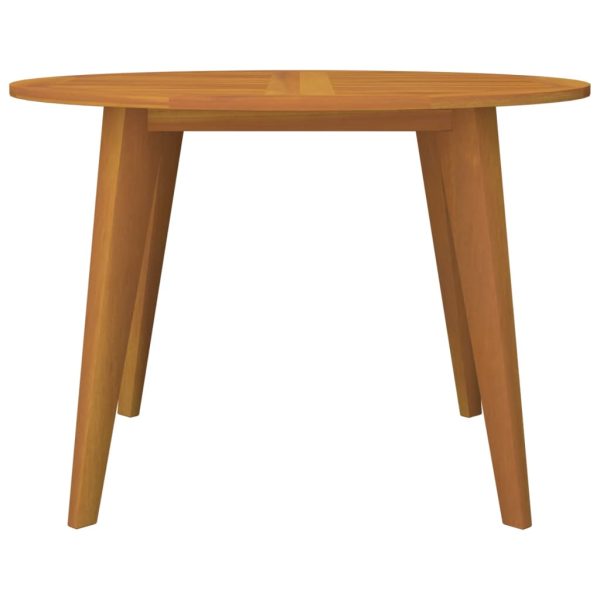 Tavolo Da Giardino Ø110x75 Cm In Legno Massello Di Acacia - Image 3