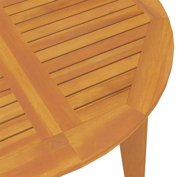 Tavolo Da Giardino Ø110x75 Cm In Legno Massello Di Acacia - Image 6