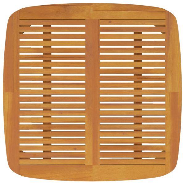 Tavolo Da Giardino 110x110x75 Cm Legno Massello Di Acacia - Image 5