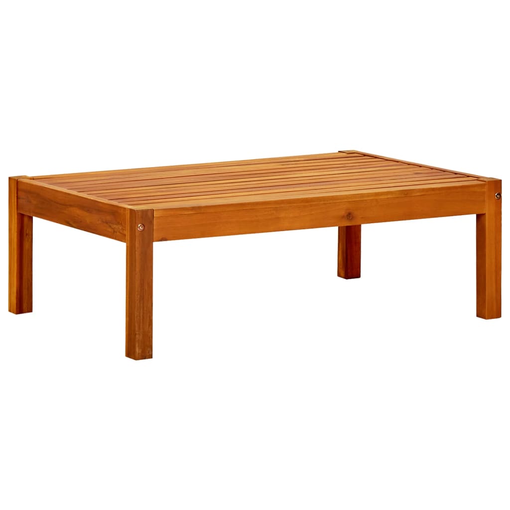 Tavolo Da Giardino 85x57x29 Cm In Legno Massello Di Acacia