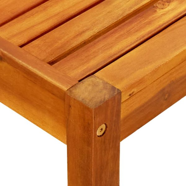 Tavolo Da Giardino 85x57x29 Cm In Legno Massello Di Acacia - Image 4