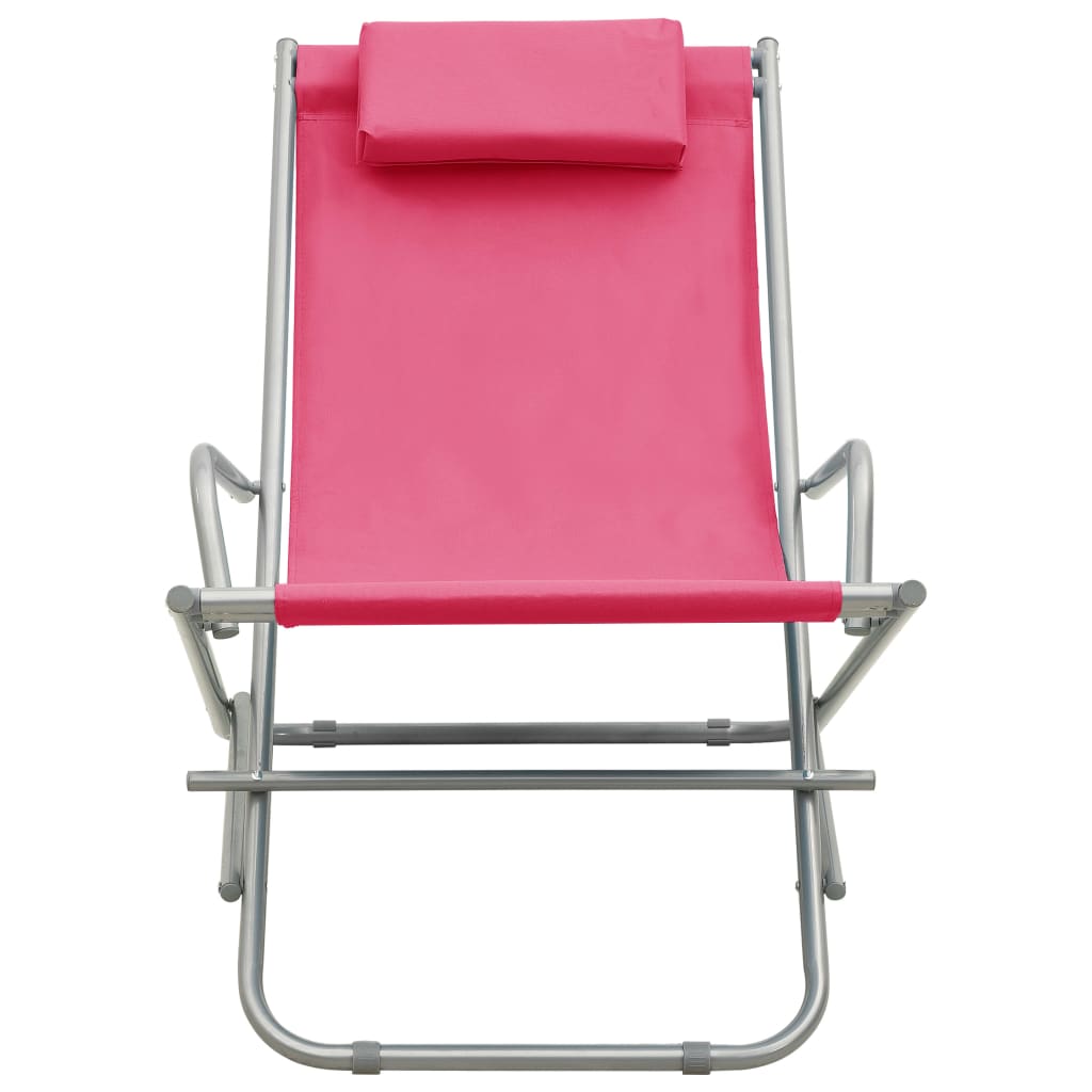 Sedie A Dondolo 2 Pz In Acciaio Rosa - Image 3