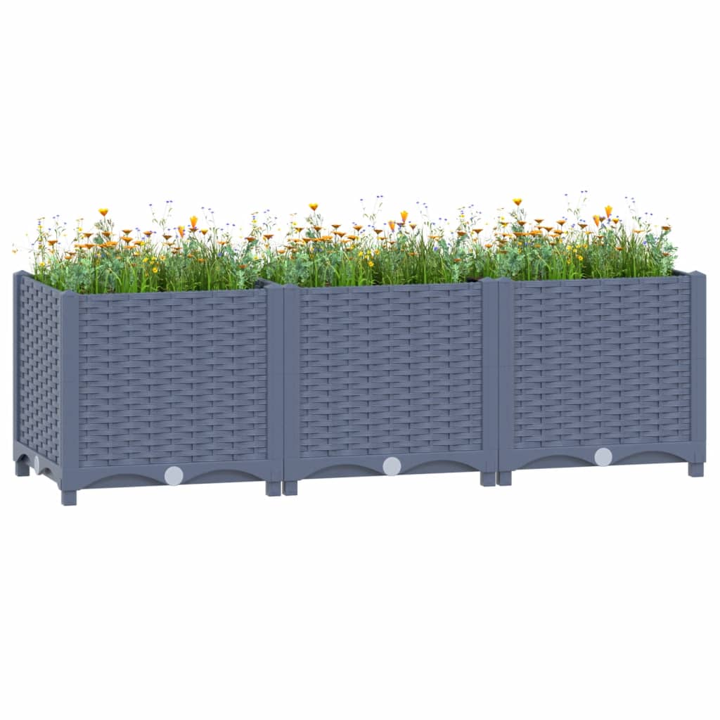 Fioriera Rialzata 120x40x38 Cm In Polipropilene
