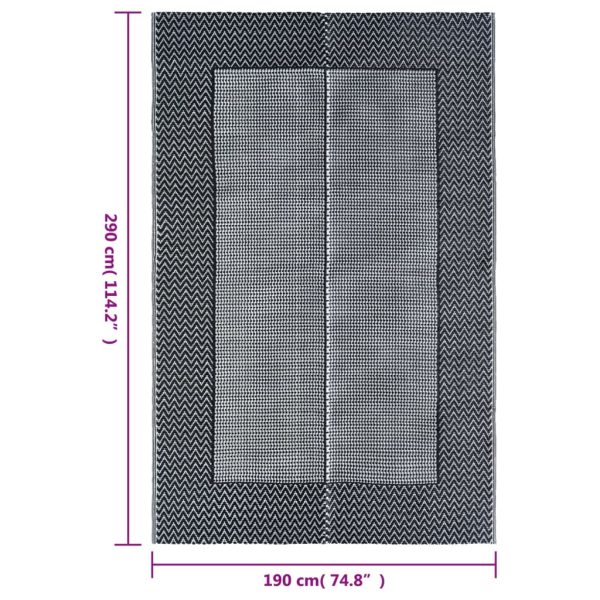 Tappeto Da Esterni Arakil Grigio 190x290 Cm In pp - Image 6