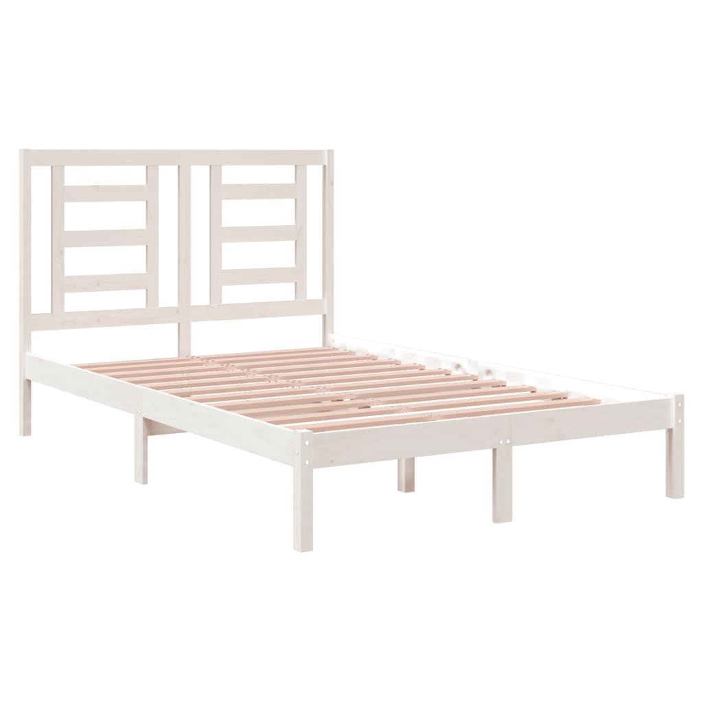 Giroletto Senza Materasso Bianco 120x200 Cm Legno Massello Pino - Image 4