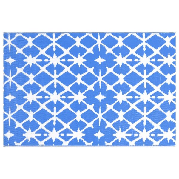 Tappeto Da Esterni Arakil Blu E Bianco 190x290 Cm In pp - Image 3