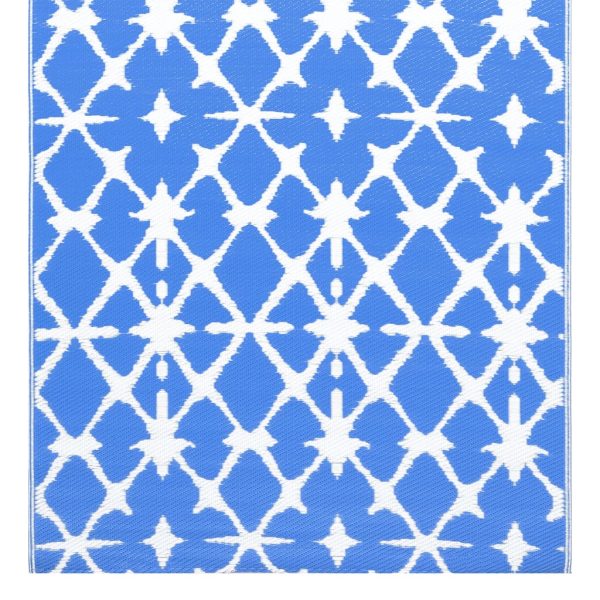Tappeto Da Esterni Arakil Blu E Bianco 190x290 Cm In pp - Image 4