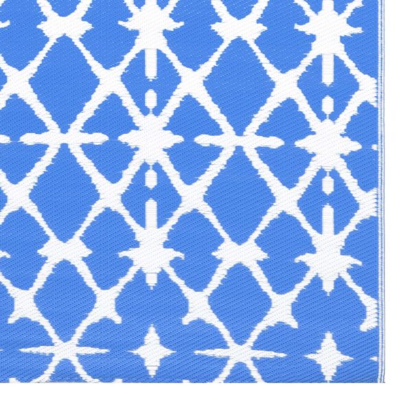 Tappeto Da Esterni Arakil Blu E Bianco 190x290 Cm In pp - Image 5