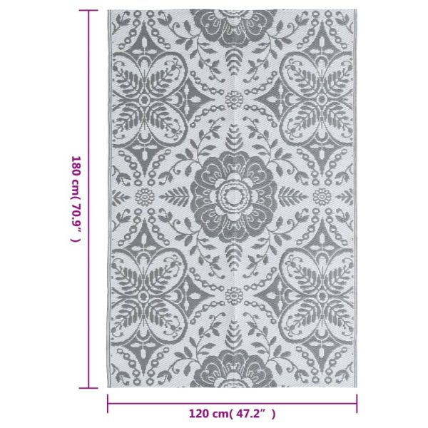 Tappeto Da Esterni Arakil Grigio Chiaro 120x180 Cm In pp - Image 6