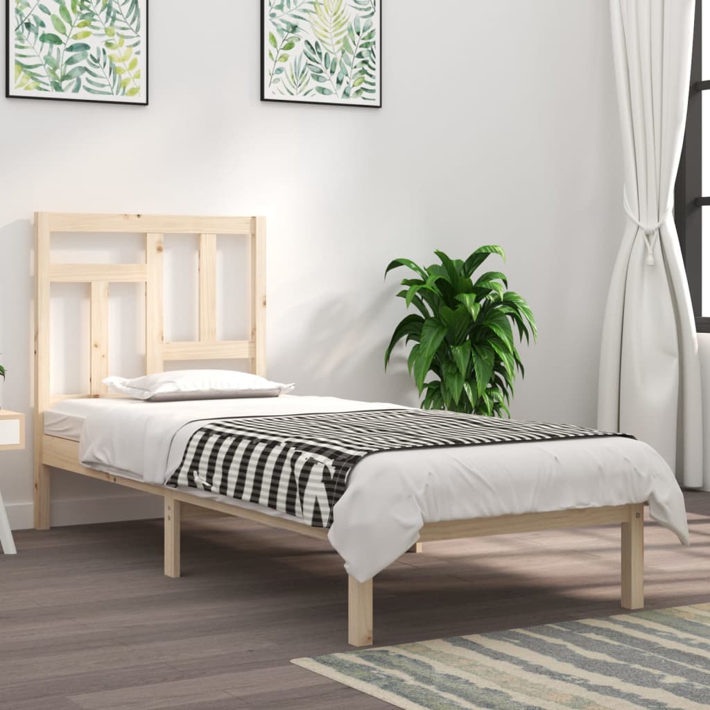 Giroletto Senza Materasso 90x200 Cm In Legno Massello Di Pino