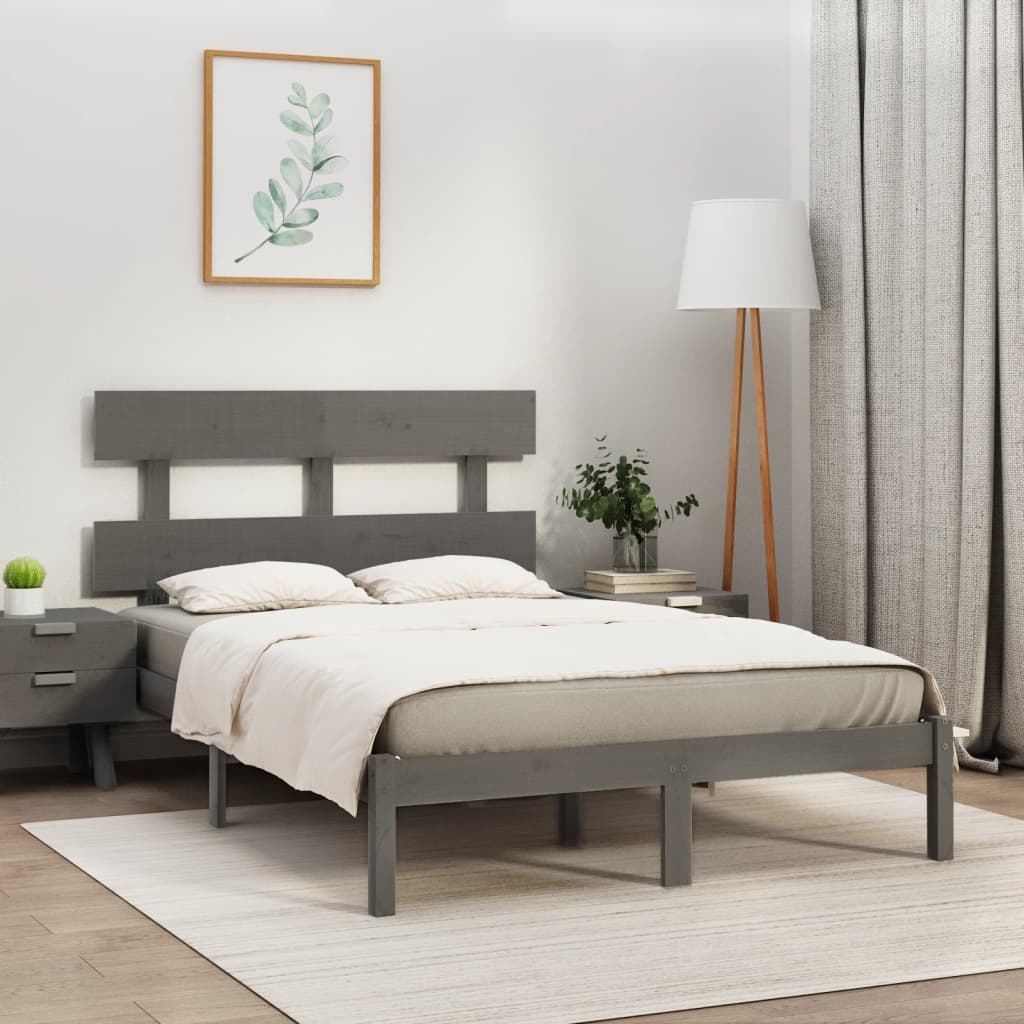 Giroletto Grigio In Legno Massello 200x200 cm