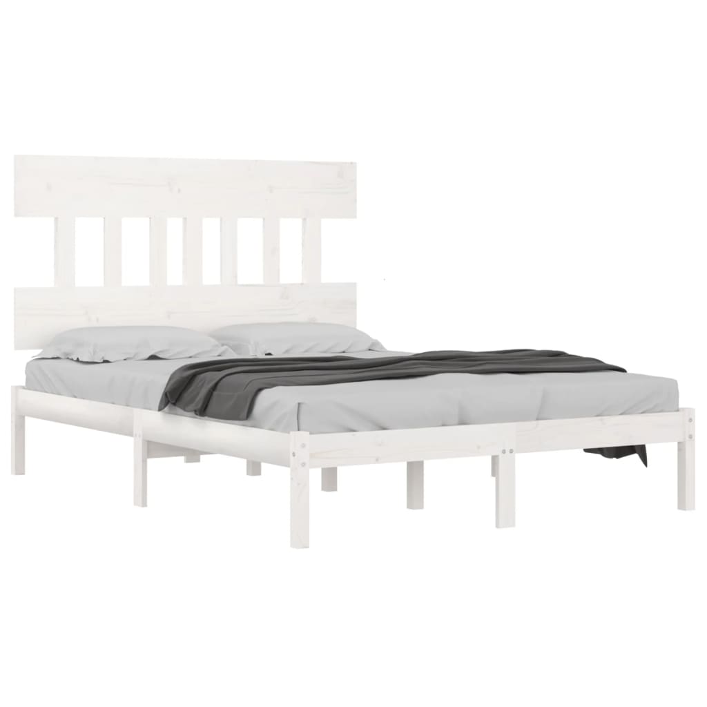 Giroletto Bianco In Legno Massello 180x200 Cm Super King - Image 3
