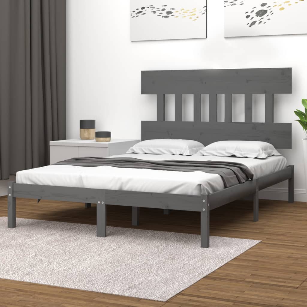 Giroletto Grigio In Legno Massello 200x200 cm