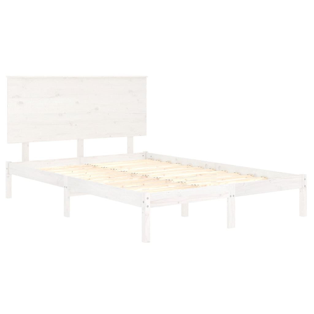 Giroletto Senza Materasso Bianco 120x200 Cm Legno Massello Pino - Image 4