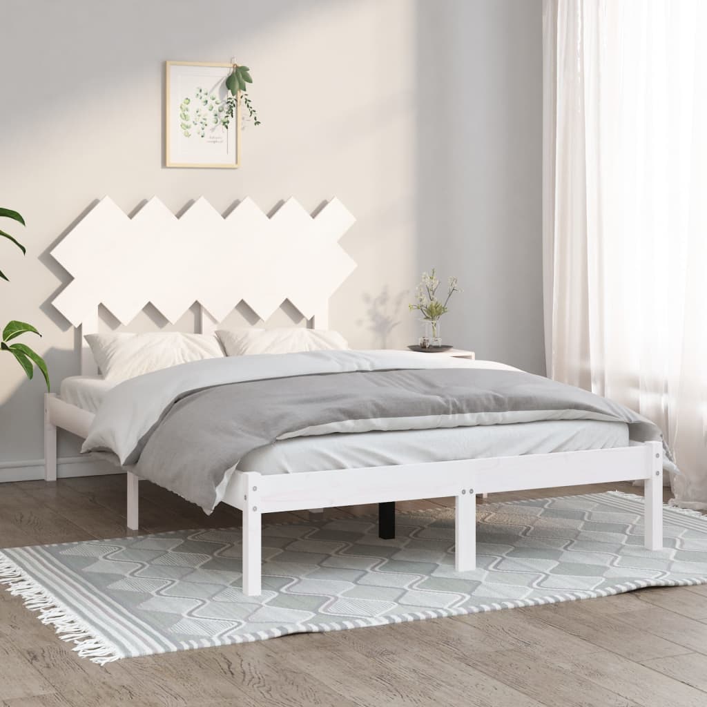 Giroletto Bianco 120x190 Cm Small Double In Legno Massello