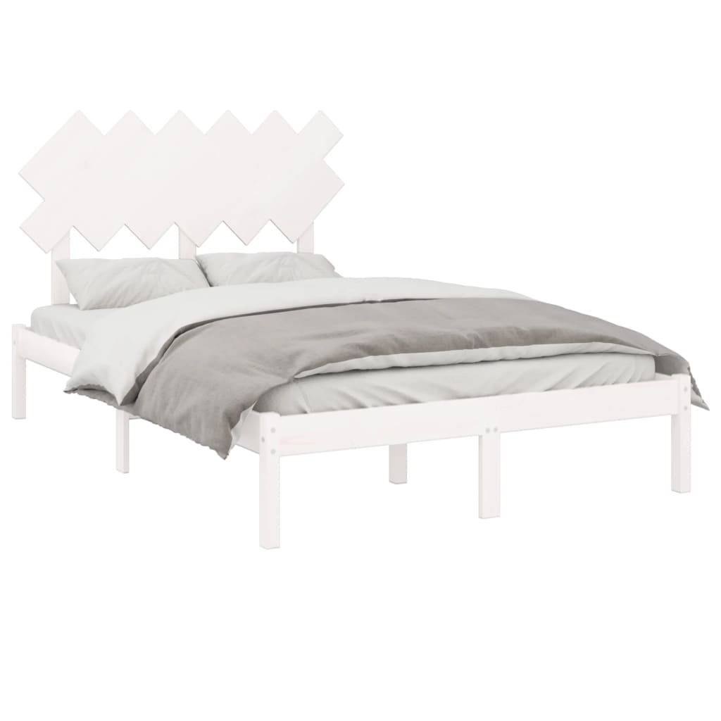 Giroletto Bianco 120x190 Cm Small Double In Legno Massello - Image 3