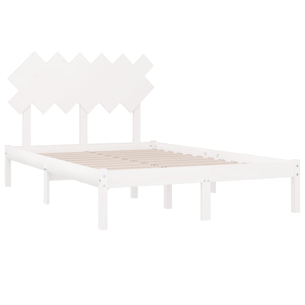 Giroletto Bianco 120x190 Cm Small Double In Legno Massello - Image 4