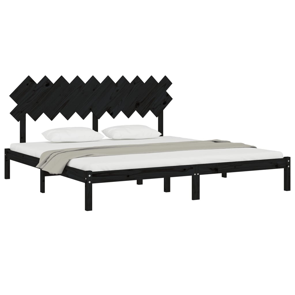 Giroletto Nero 200x200 Cm In Legno Massello - Image 3