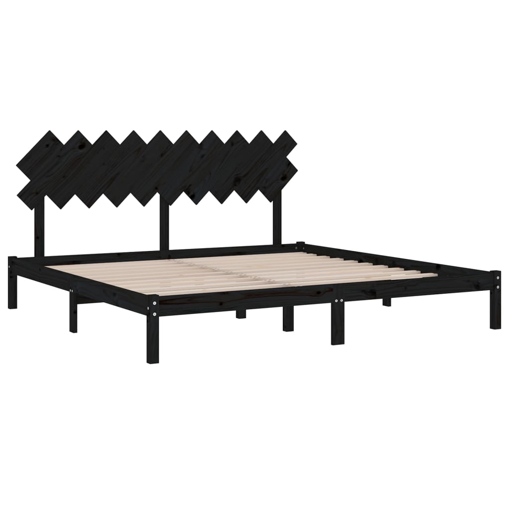 Giroletto Nero 200x200 Cm In Legno Massello - Image 4