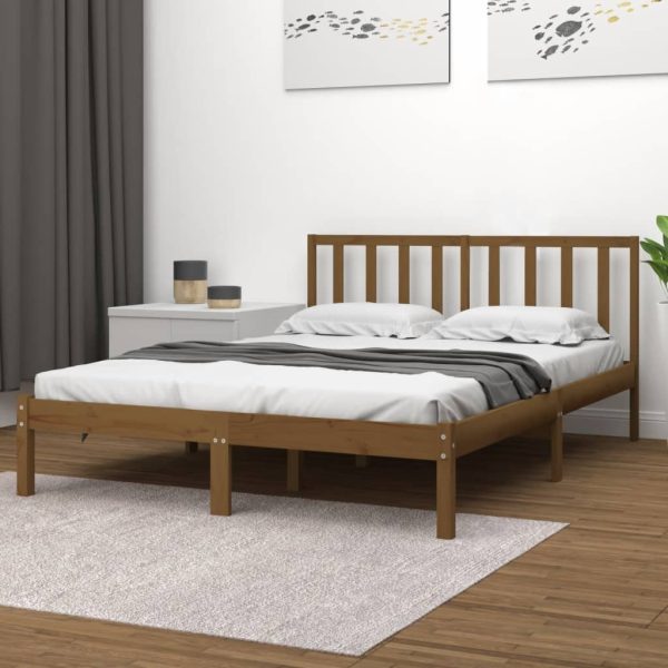 Giroletto Senza Materasso Ambra In Legno Di Pino 200x200 cm
