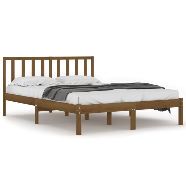 Giroletto Senza Materasso Ambra In Legno Di Pino 200x200 cm - Image 2