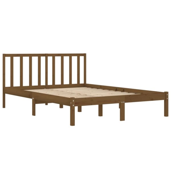 Giroletto Senza Materasso Ambra In Legno Di Pino 200x200 cm - Image 4