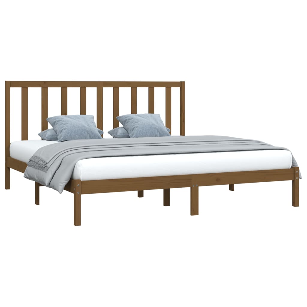 Giroletto Senza Materasso Ambra In Legno Di Pino 200x200 cm - Image 3