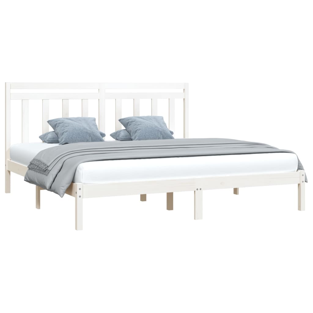 Giroletto Bianco In Legno Massello 200x200 cm - Image 3