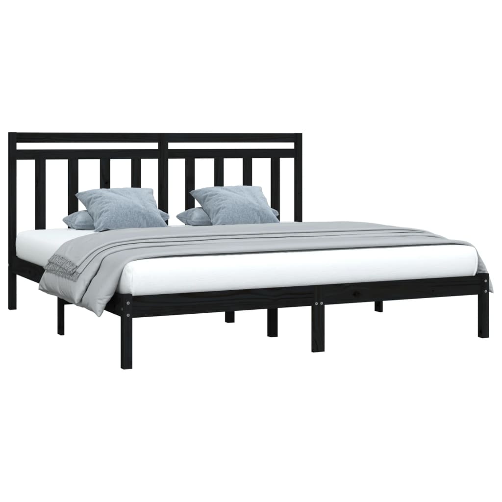 Giroletto Nero In Legno Massello 200x200 cm - Image 3
