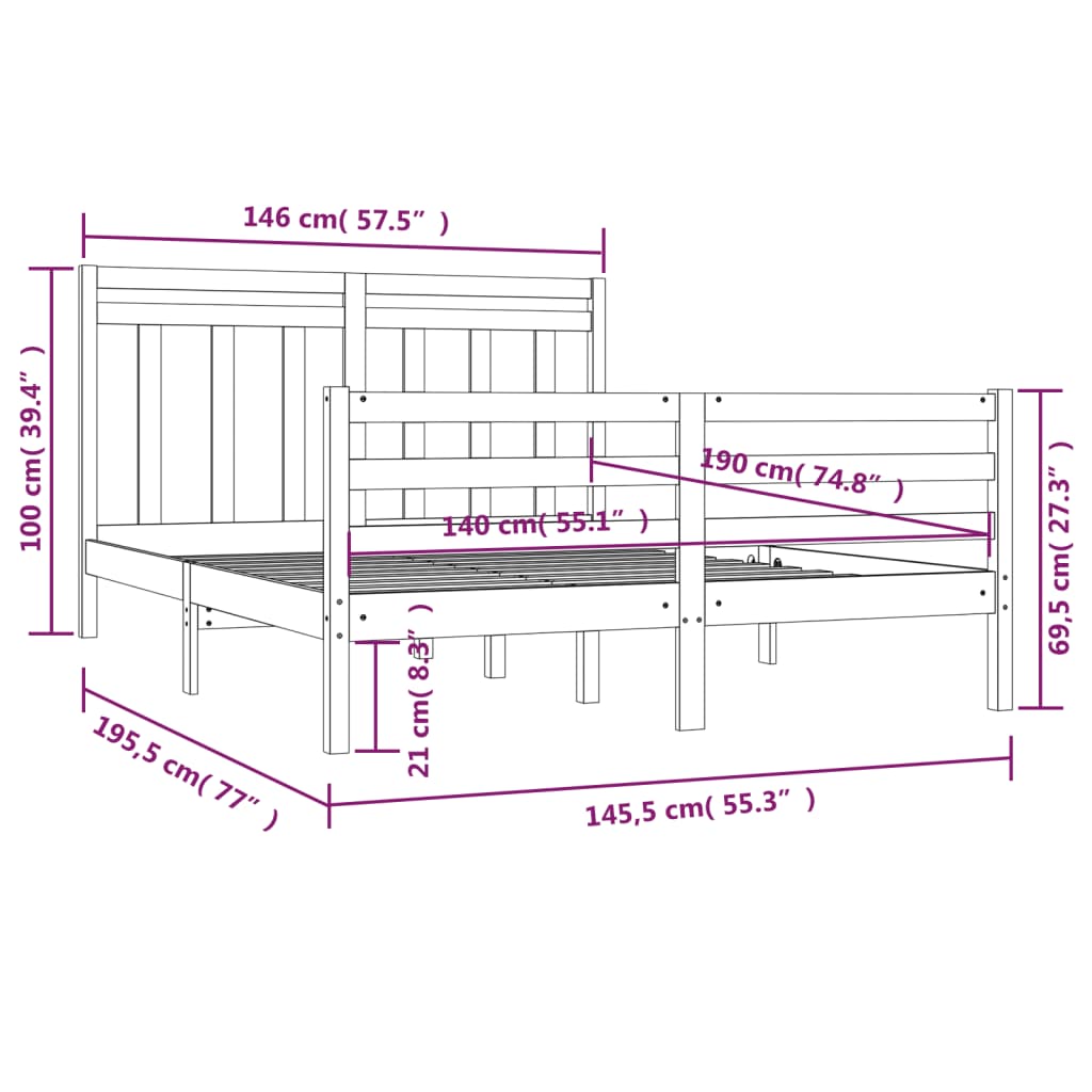 Giroletto In Legno Massello 140x190 cm - Image 6