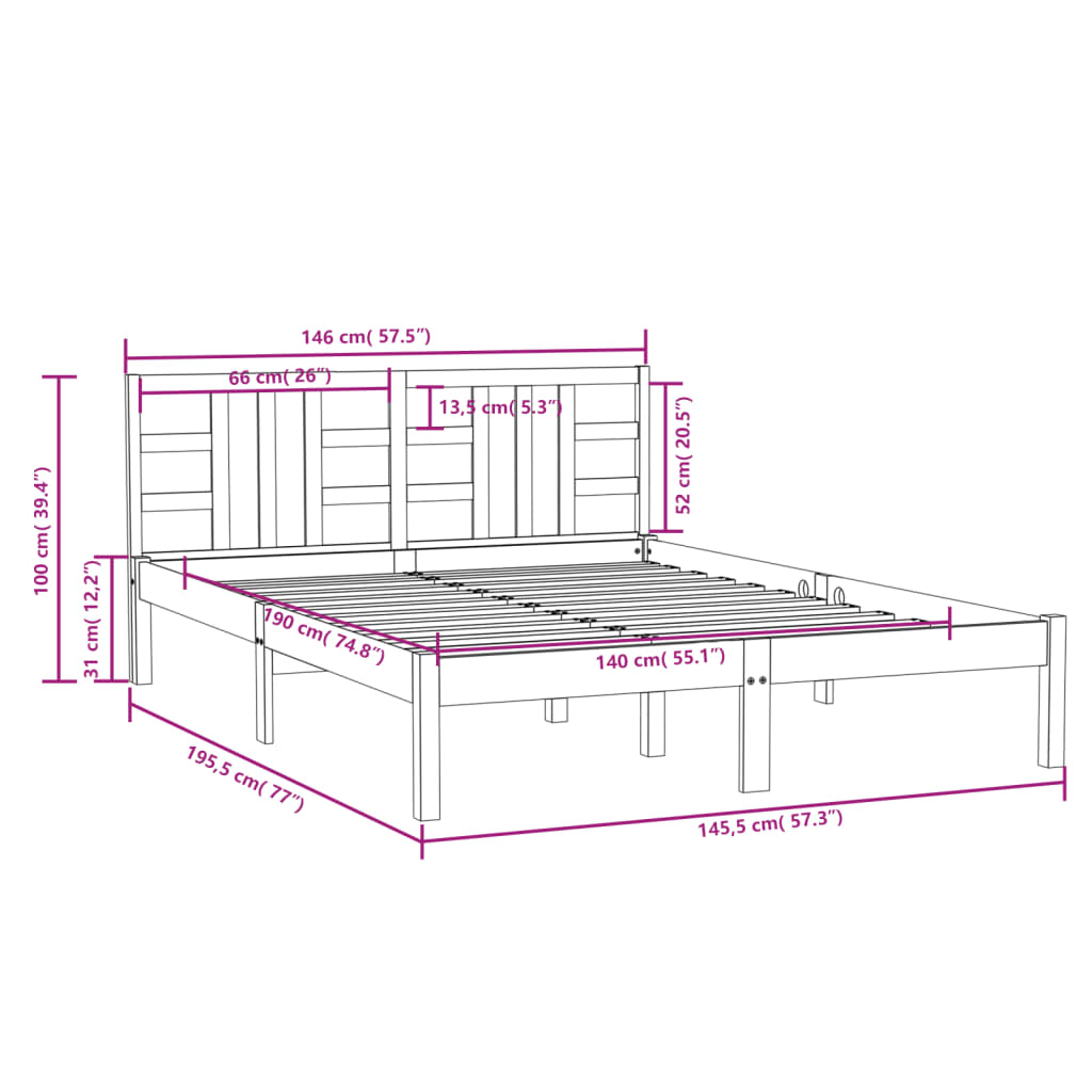Giroletto In Legno Massello 140x190 cm - Image 6