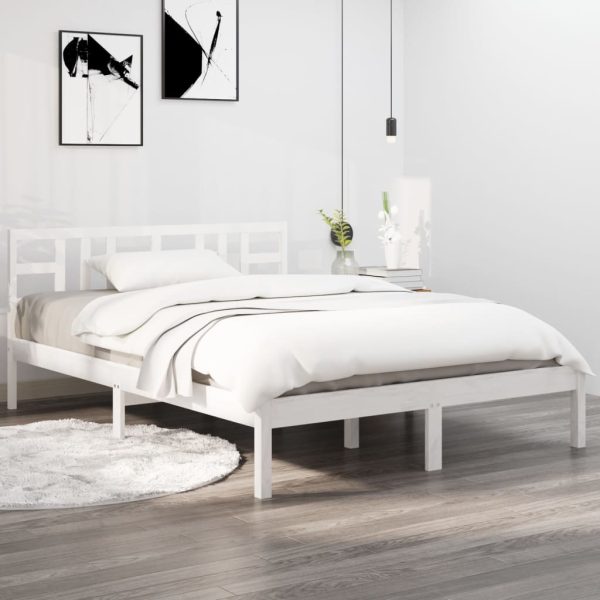 Giroletto Bianco In Legno Massello 120x200 cm