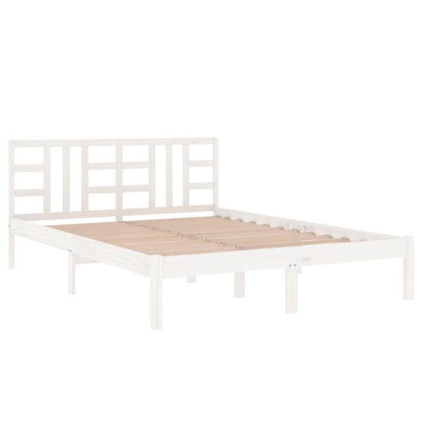 Giroletto Bianco In Legno Massello 120x200 cm - Image 4