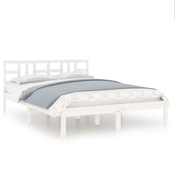 Giroletto Bianco In Legno Massello 200x200 cm - Image 2