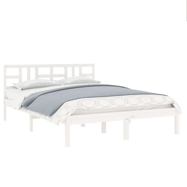 Giroletto Bianco In Legno Massello 200x200 cm - Image 3