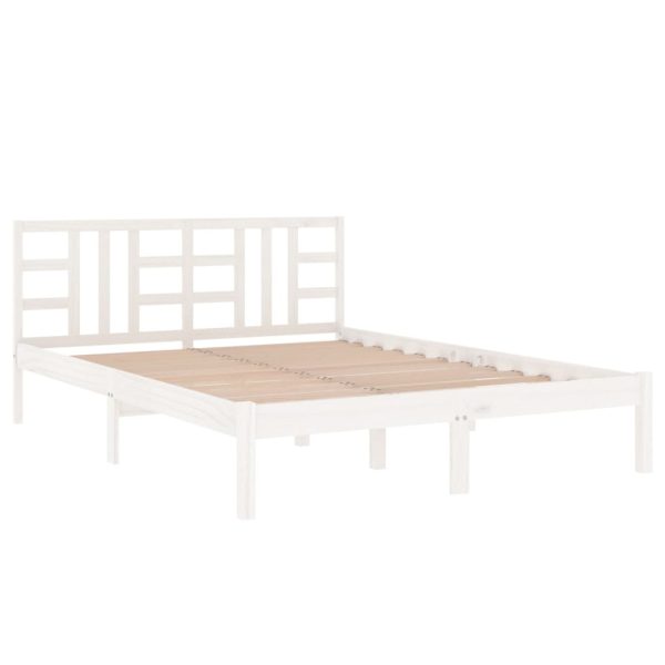 Giroletto Bianco In Legno Massello 200x200 cm - Image 4